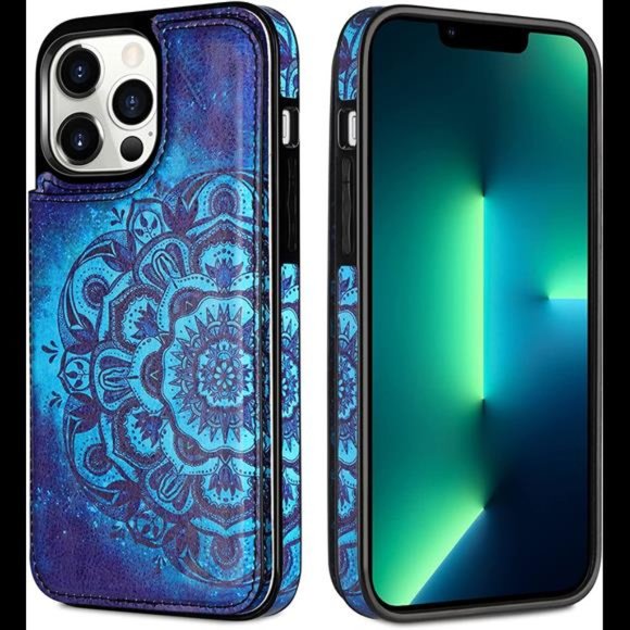 Wallet Case Compatible with iPhone 13 Pro MAX Case 5G 6.7-inch - Picture 4 of 7